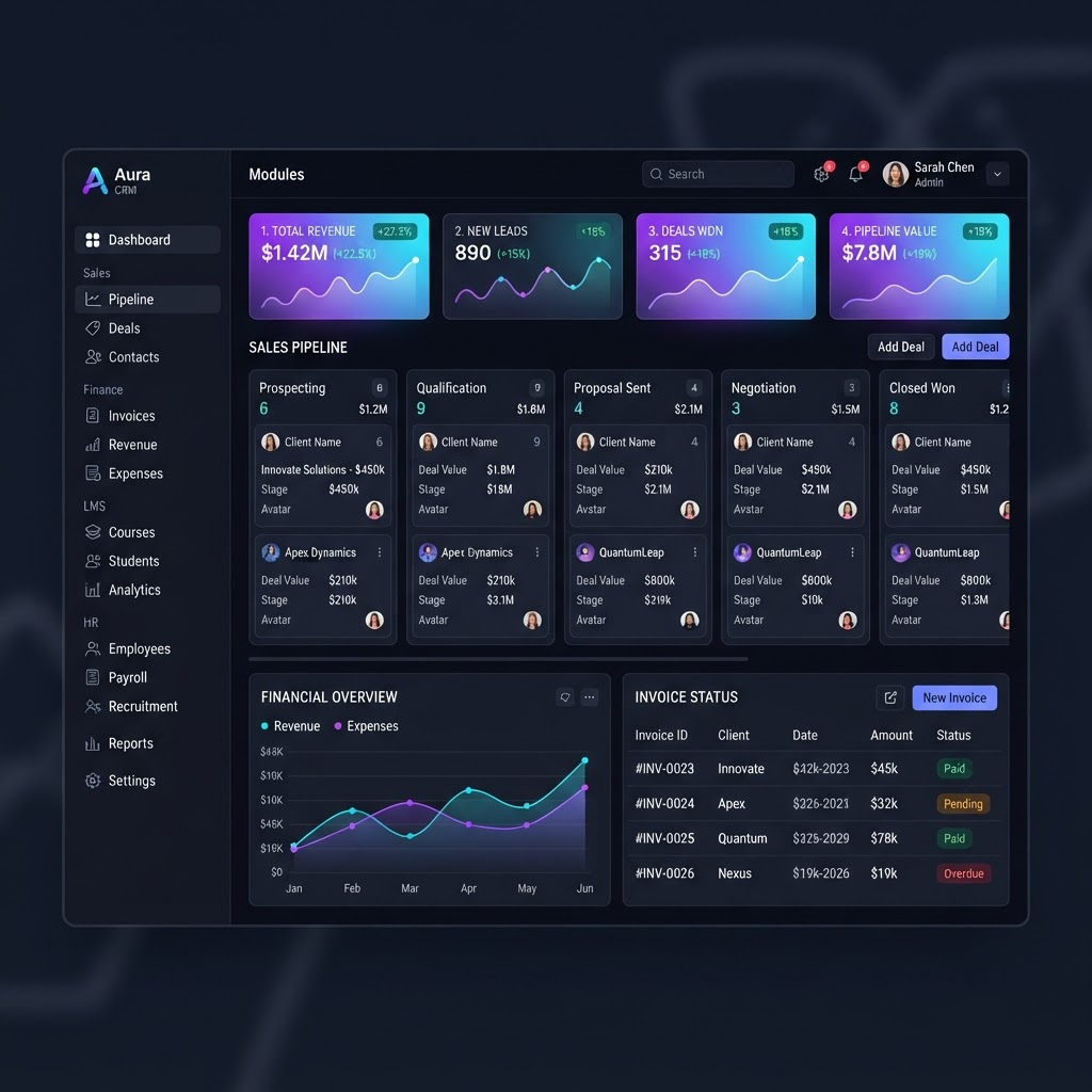 AL&CO CRM Platform interface preview